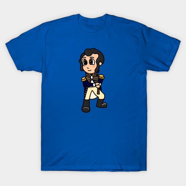 Chibi Stephen Decatur (Small Print) T-Shirt by Aeriskate